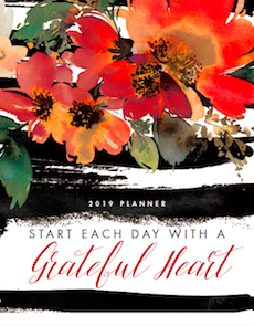 Harmonious CEO Grateful Heart 2019 12 Monthly/Weekly Life Planner